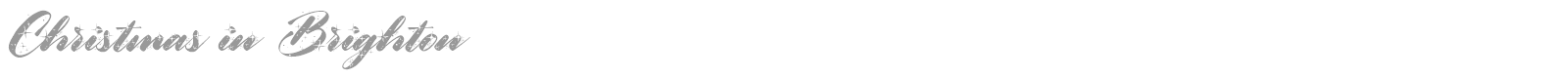 Christmas in Brighton font preview
